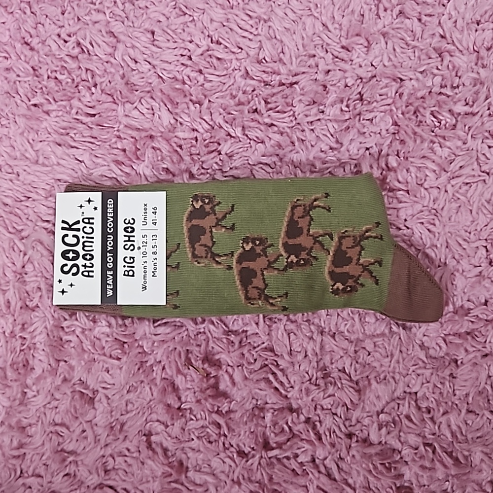 Sock Atomica 🆕️ Unisex Bison Print Socks